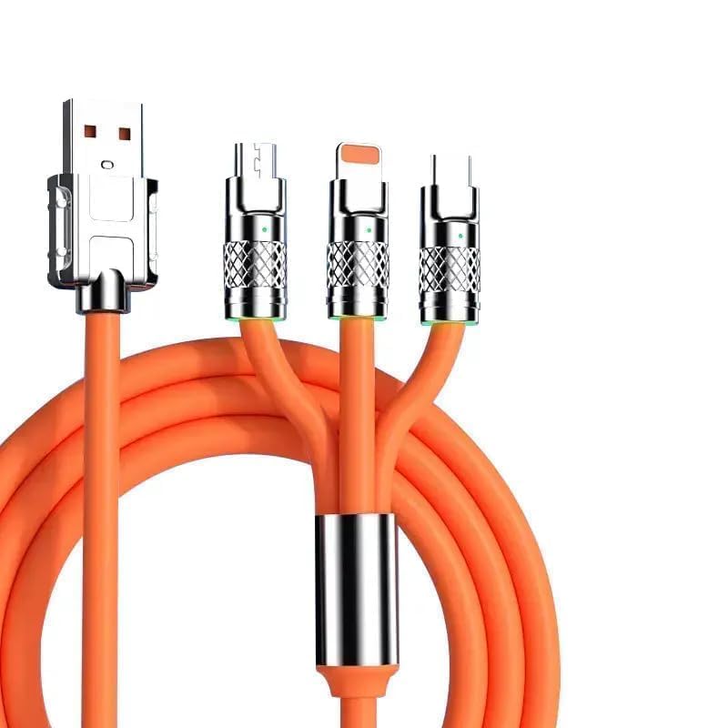 ⚡ 120W 3-in-1 Fast Charging Data Cable