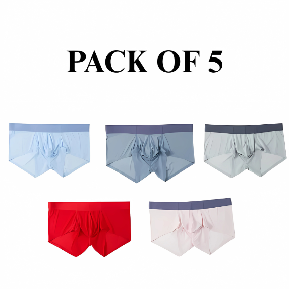 Men's Ice Silk Summer Underwear ( PACK OF 5 )