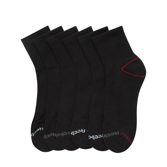 Loom Men’s Essential Sport Socks – Moisture Control ( PACK OF 6 )