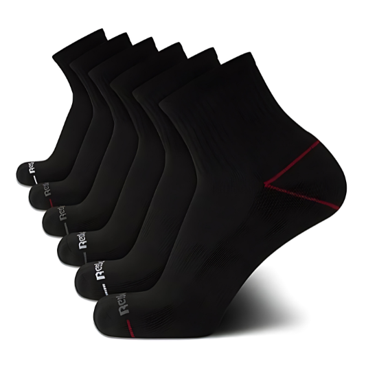 Loom Men’s Essential Sport Socks – Moisture Control ( PACK OF 6 )